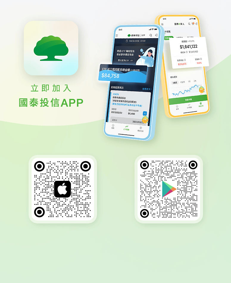 下載國泰投信APP定期定額投資基金