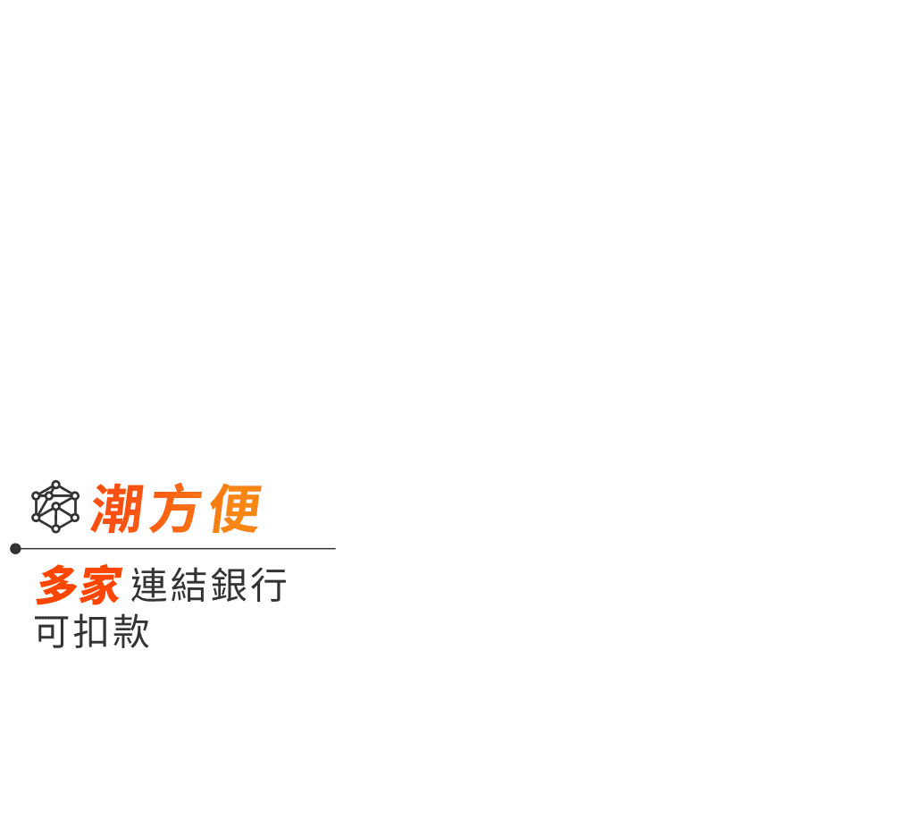 潮方便 多家連結銀行可扣款
